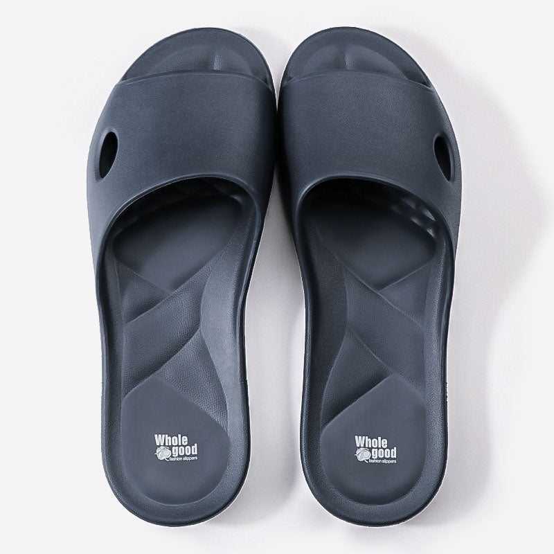 Taiwan-Made 5th Gen Dolphin Anti-Slip Slippers | Wide-Toe Thick-Sole EVA Cushion Arch-Support | Unisex Indoor & Outdoor Comfort Slides